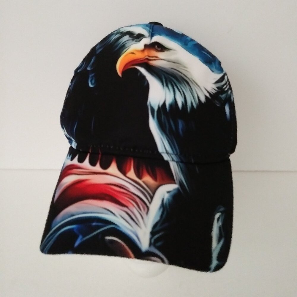 USA American Eagle Black Patriotic Hat